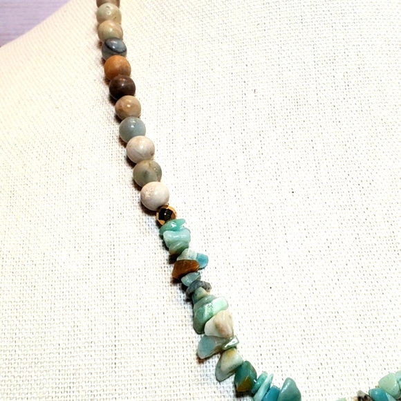Amazonite Beaded Necklace - Picture 3 of 8